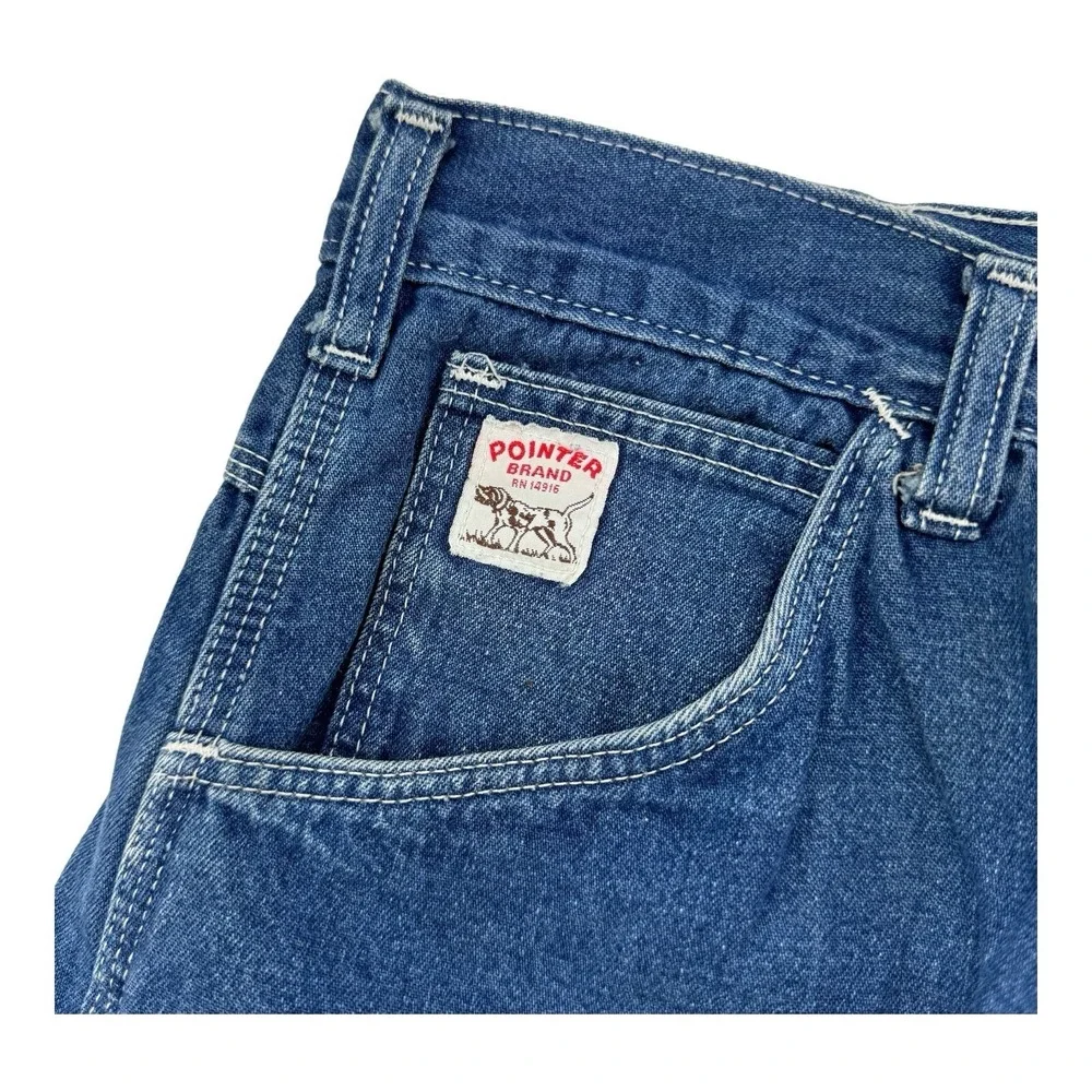 Pointer‎ Brand 5 Pocket Cotton Carpenter Jeans Blue Size 42x26 Made in USA